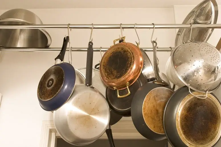How do I get my pots and pans to look brand new on the outside?
