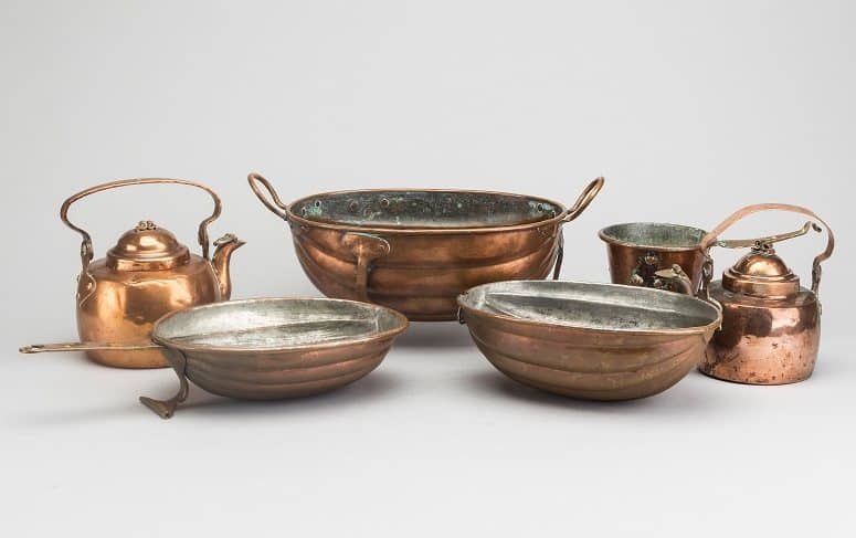 Pots And Pans Made From Copper