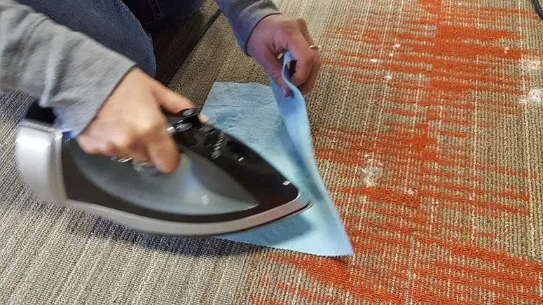 Melting Wax off Carpet