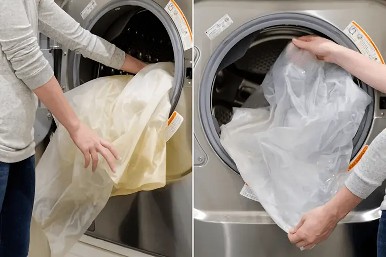 How To Clean A Shower Curtain Washing A Plastic Or Vinyl Liner Home