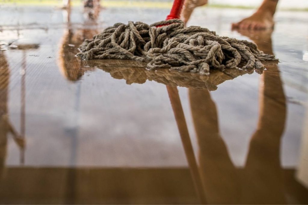 Do you need to dry floors after mopping?