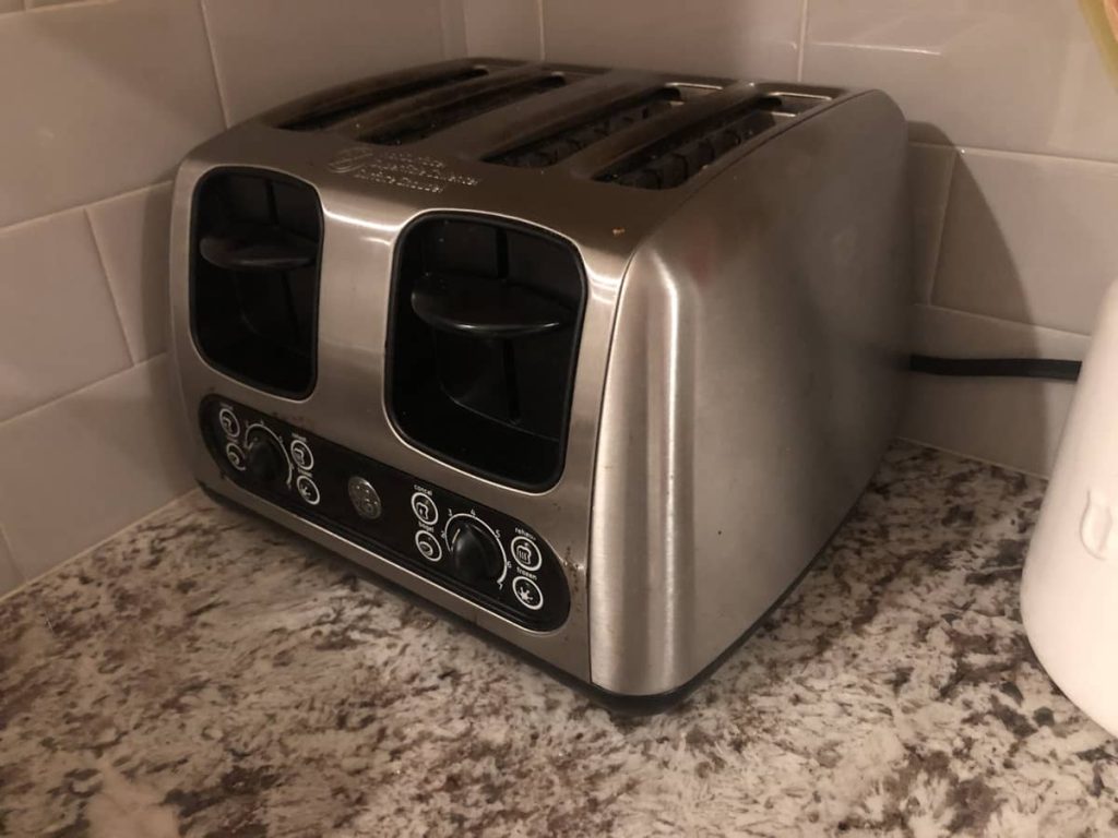 Toaster level won't stay down. How to fix it.