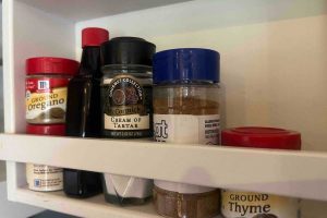 Best organization practices for spices in a pantry.